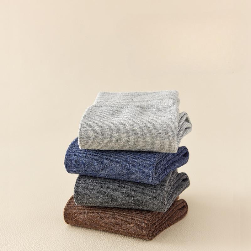 All-season Pure Cotton Men's Socks, Mid-calf Socks, Cotton Socks, Breathable, Sweat-absorbent, Antibacterial, Sports Antibacterial Long Stockings