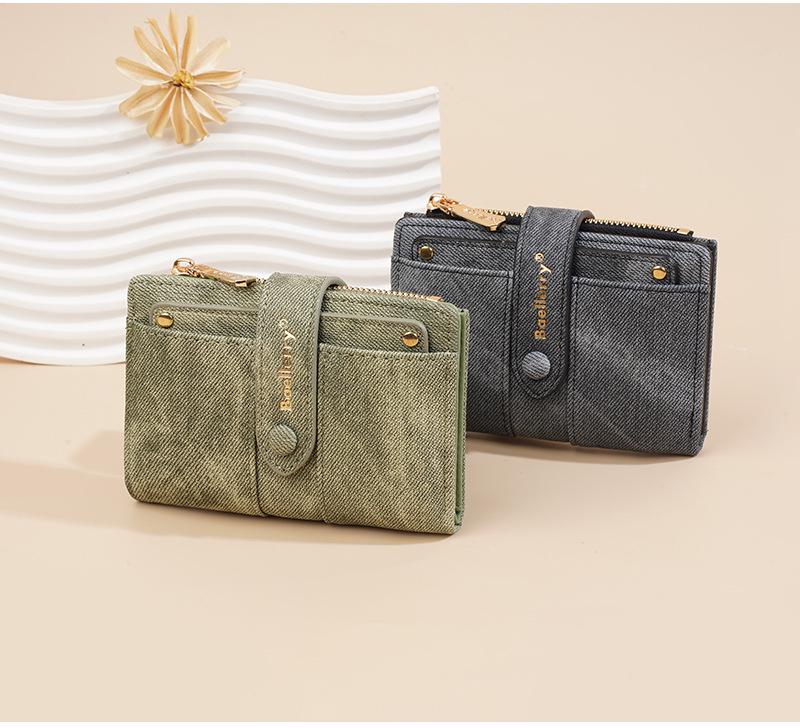 Portefeuille Mini Chic pour Femme - Porte-cartes Élégant pour Étudiants