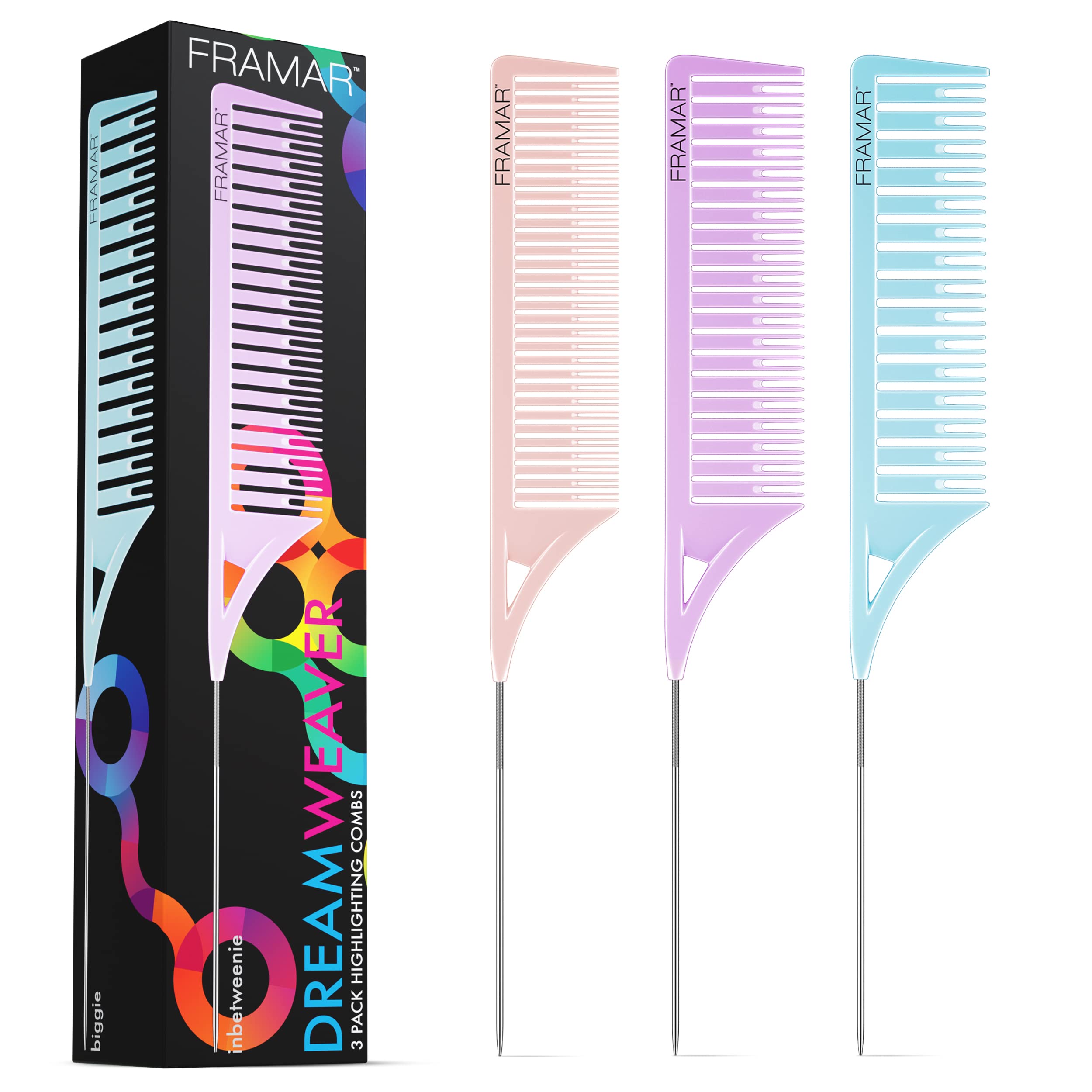 

Dreamweaver comb set 3 pieces pastel