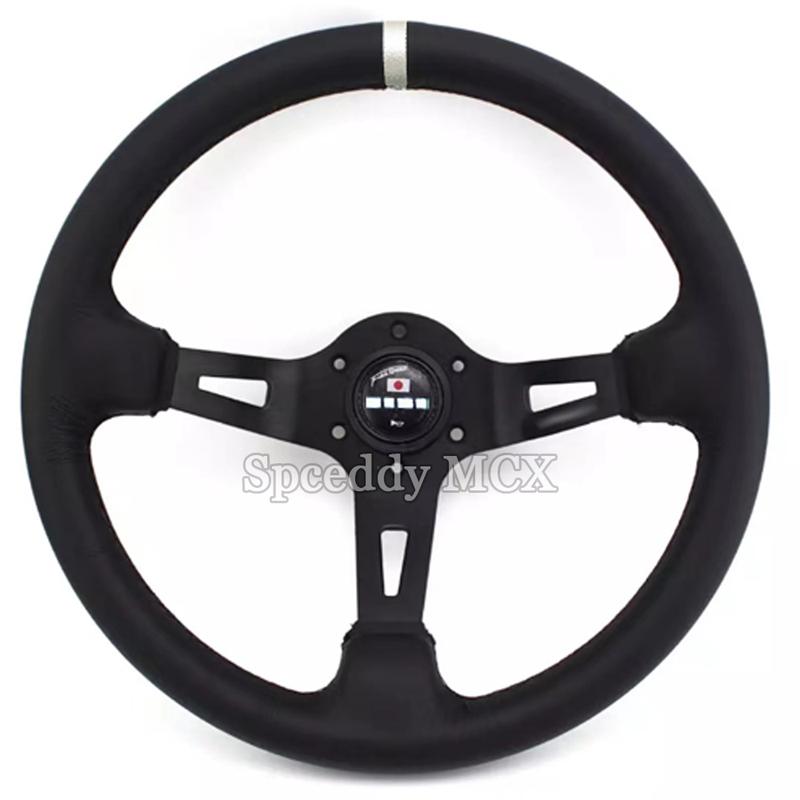 Spceddy MCX Japan Racing Steering wheel Sport 13 Inch 330mm Car Sports Steering Wheel Leather MM20S0312135