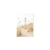 Modern Landscape Wall Decor, Small Fresh Beach, Lighthouse, Cottage, Boat, Wall Art Canvas Painting, Bedroom Living Room Wall Decoration