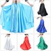 Fashion Sparkling Satin Satin Skirt Spanish Professional Belly Dance Skirt Show Costumes Large Swing Dancer Practice Wear Dance