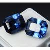Natural Blue Sapphire Emerald Cut 21.35 Ct CERTIFIED Loose Gemstone Pair A-5171