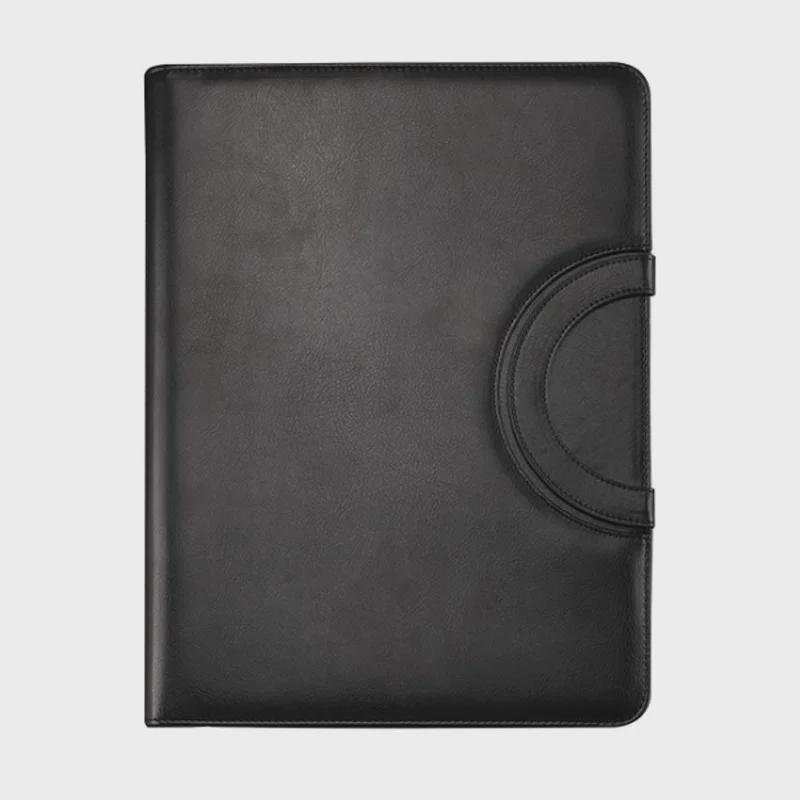 Leather A4 Zippered Business Manager Folder for Contracts and Documents
