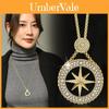 Korean Style Sparkle Star Necklace With Alloy Gemstone Pendant For Winter Fashion