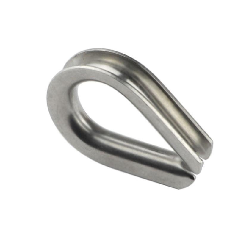 5 Pieces European Steel Wire Rope Sleeve Chicken Core Ring Thimbles