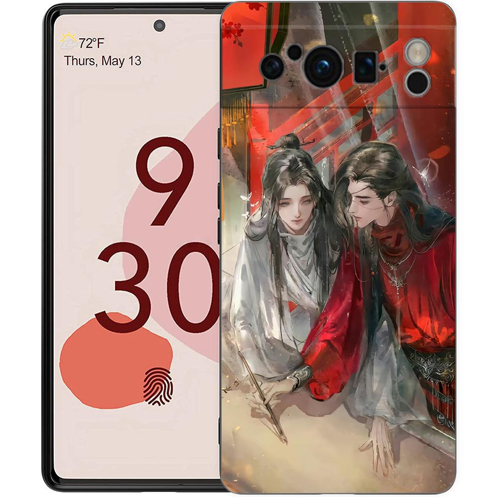 

Чехол для телефона Tian Guan Ci Fu Heaven Official s Blessing для Google Pixel 8 7 6 Pro 6A 7A 5G, мягкий силиконовый противоударный черный чехол Pixel 8