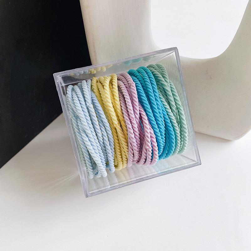 100 Durable Seamless High Elastic Hair Ties with No Damage Barrel Pack