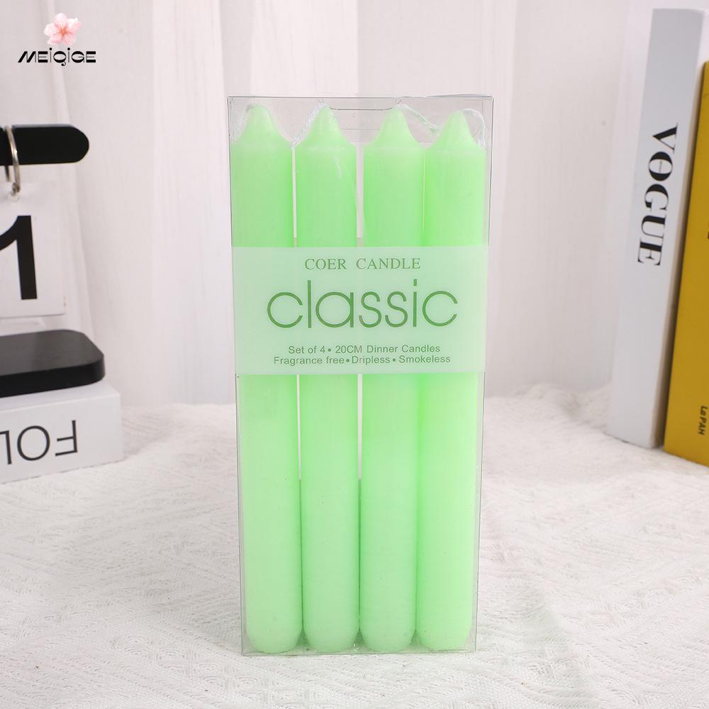 

Elegant European Red/White Taper Candles - 4pcs Box (4 pieces/box)
