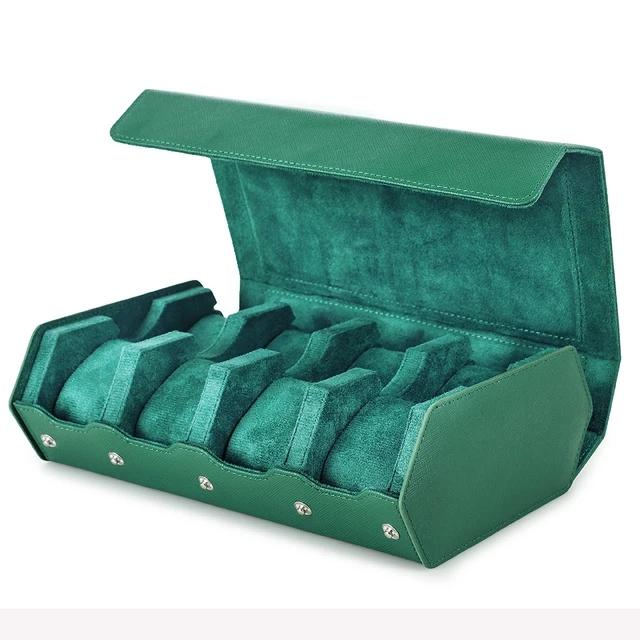 Watch Box Travel Roll Cases for 2/3/4/6/8 Watches Storage Display Case Watch Protector Organizer Shockproof Case for Men Women