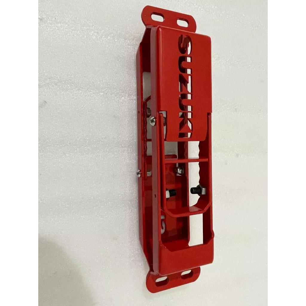 Suzuki Samurai Sierra Door Hinge Step Foot Peg Metal Foldable 2 Set Red & Black