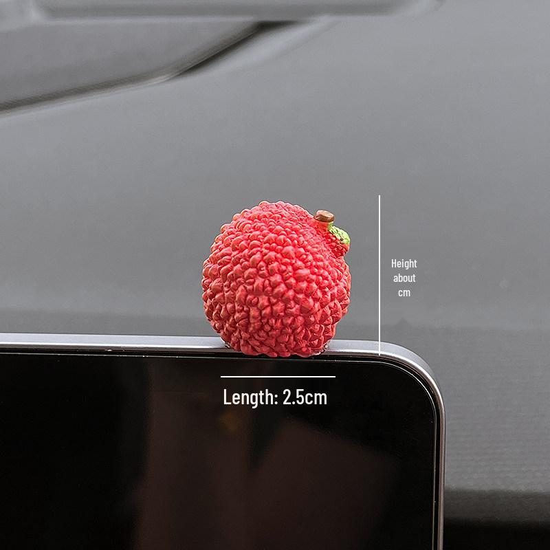 Apple Car Console Cartoon Ornament - Creative Christmas Decoration Sticker