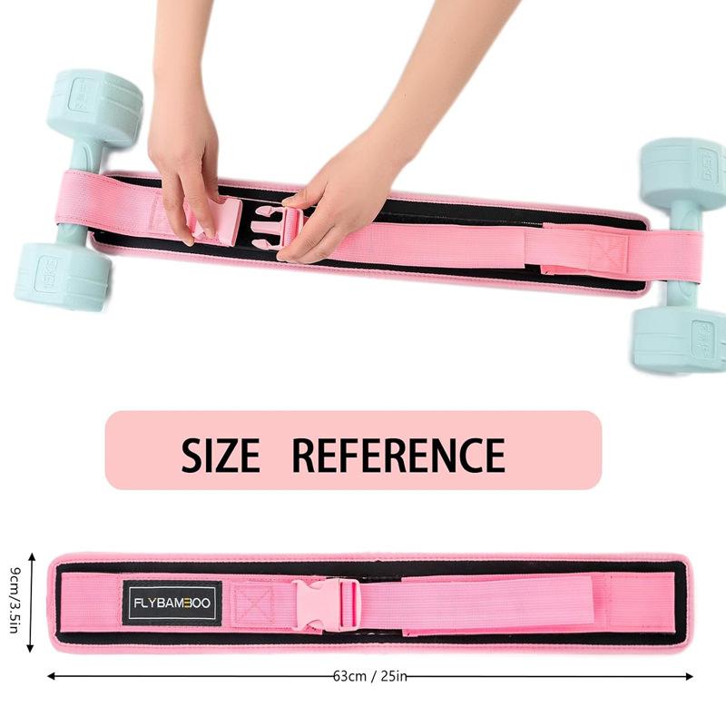 

Belt Dumbbell Fitness Home Weight Bearing Student Exercise Arm Abs Weight Bearing Belt Children Dumbbell Barbell Waist Band розовый