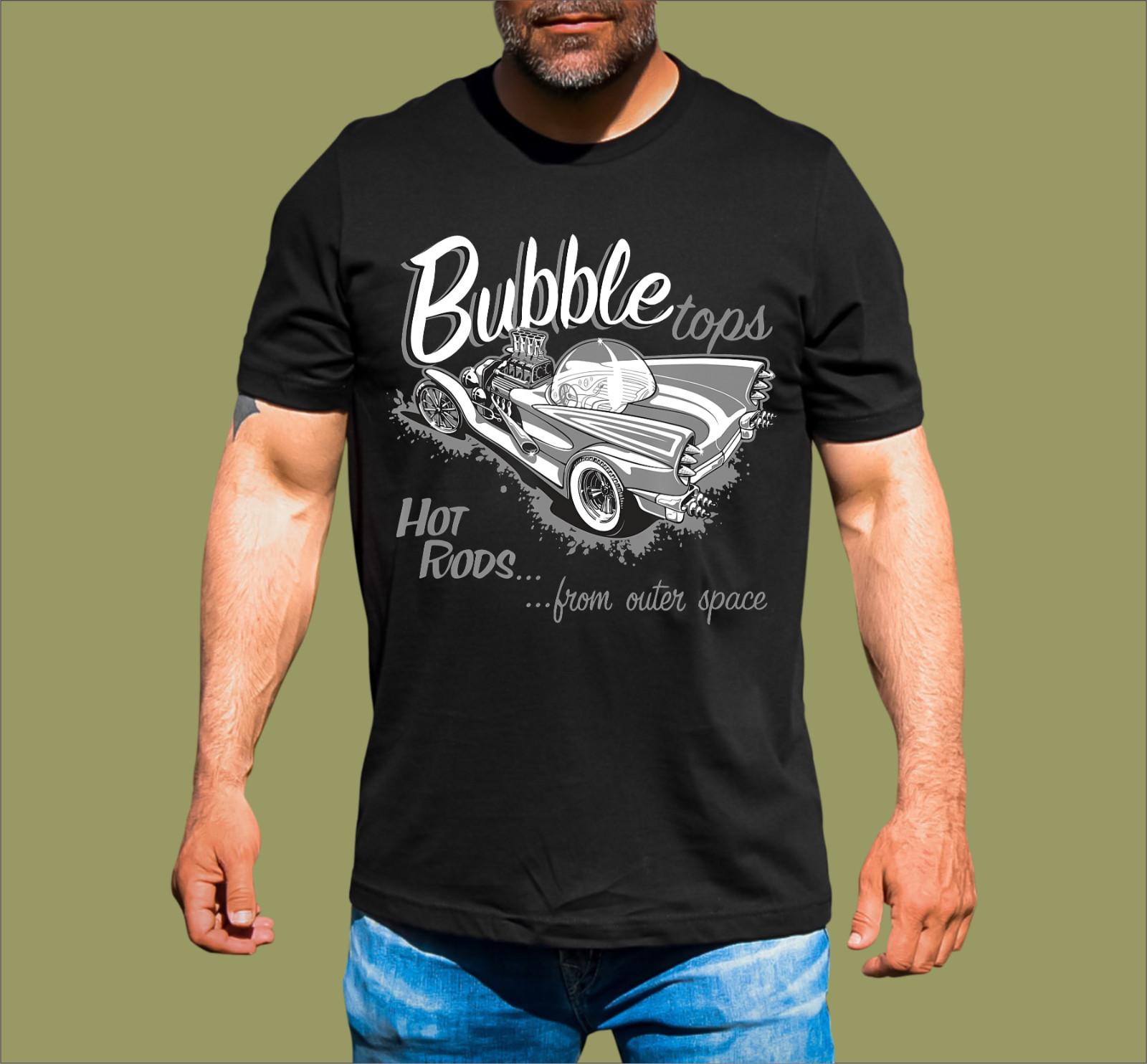 BUBBLE TOP HOTRODS T-SHIRT S