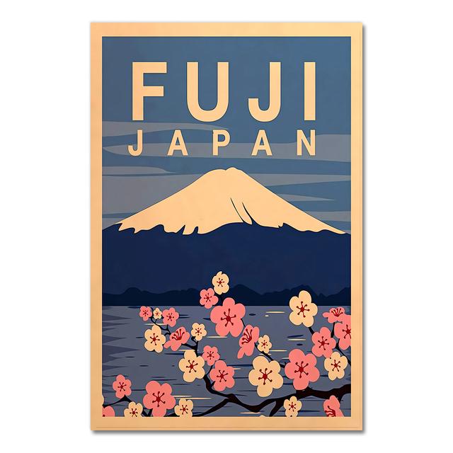 

Посетите Японию, Токио, путешествия, холст, картины, винтажные настенные картины, крафт-постеры, наклейки на стену с покрытием, украшение для дома, подарок, без рамки 21*30cm