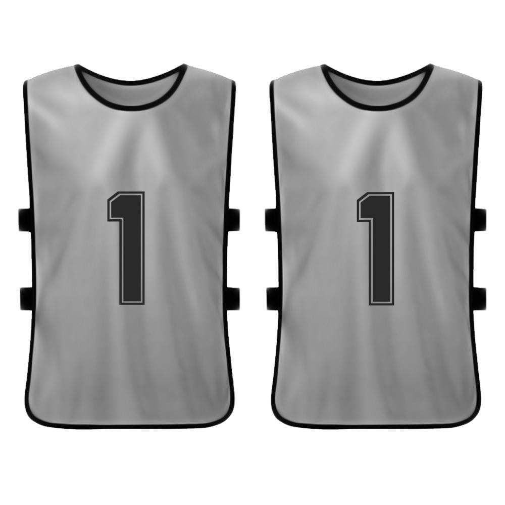 6PCS Kid"s Football Pinnies Quick Drying Soccer Jerseys Youth Sports Scrimmage Basketball Team