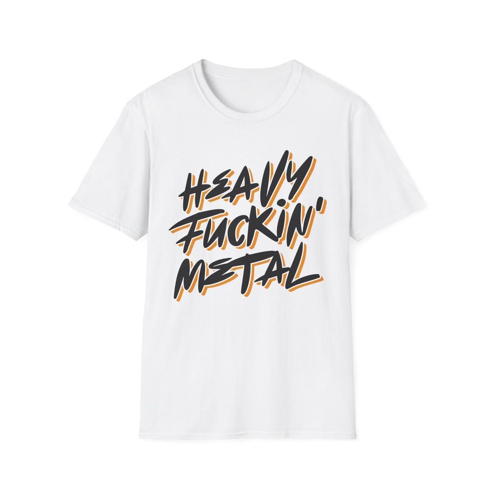 Heavy Metal Fan Tee, Unisex Softstyle T-Shirt, Music Slogan Top, Concert Shirt