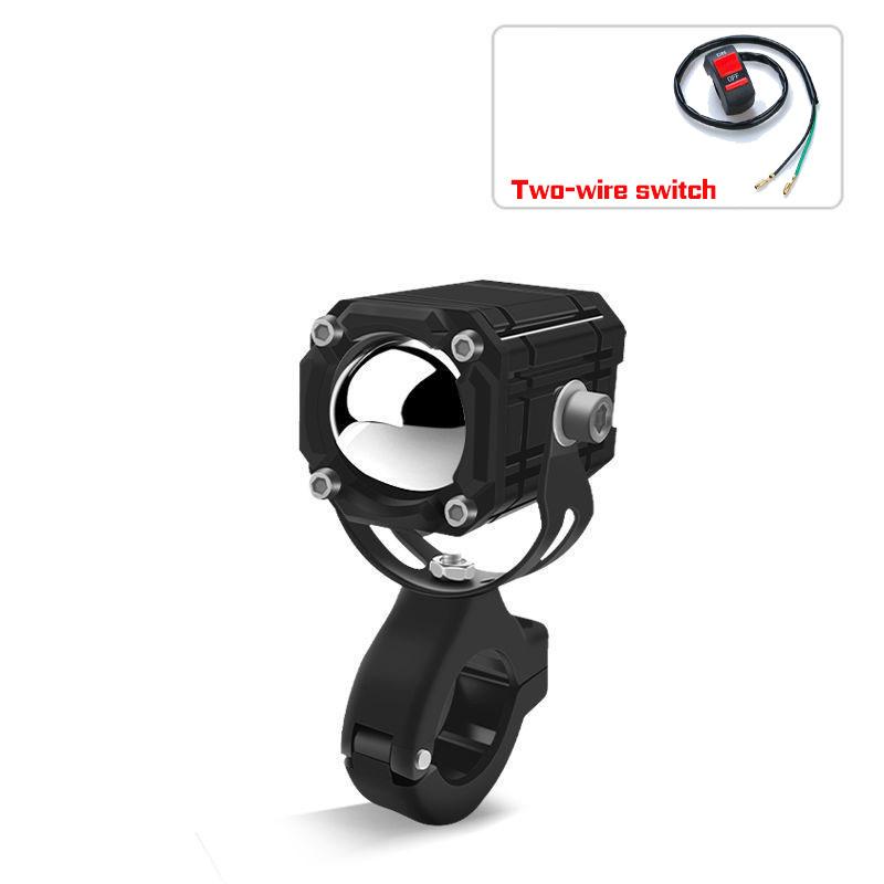 Motocicletă Mini far de conducere Scooter universal tricolor ATV pentru lampă auxiliară cu reflectoare Moto Accesorii pentru faruri de ceață