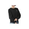 PUMA Women's Solid Color Casual Crewneck Long Sleeve Sweatshirt in Black