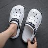 New hole shoes men's summer outer wear male student bag head cool slippers anti-skid beach shoes