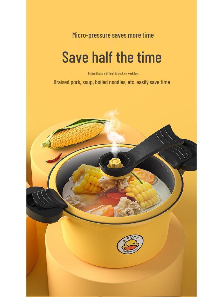 New Multifunctional Little Yellow Duck Non-Stick Micro Pressure Cooker Stew Pot