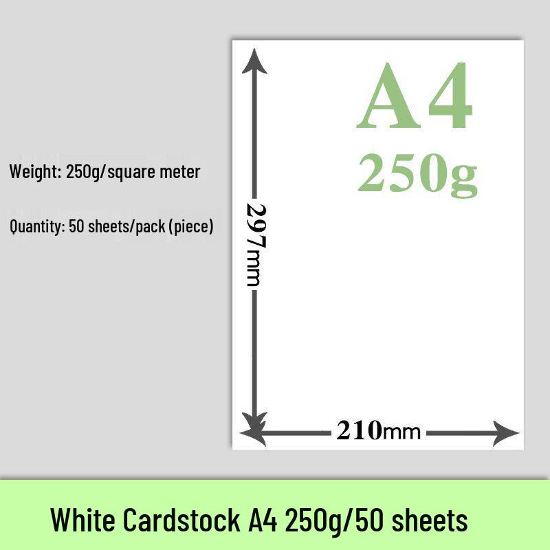 

Голландський білий картон формату A3/A4 для мистецтва та візитних карток - Щільна якість 8K