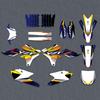 For Yamaha YZ 250F 2014-2018 YZ450F 2014-2017 2016 2015 Motorcycle Graphics Background Decals Stickers Customize YZF 250 YZF 450