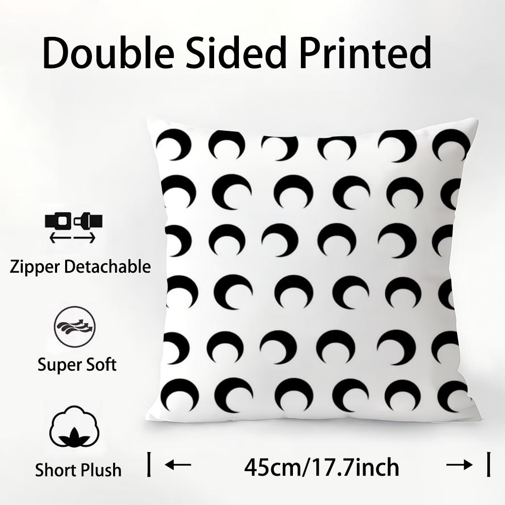 

Luxury M-Marine S-Serre Pillow Case Plush Fabric Soft Double Sided Print Sofa Cushion Cover Throw Pillow Covers 16x16Inch