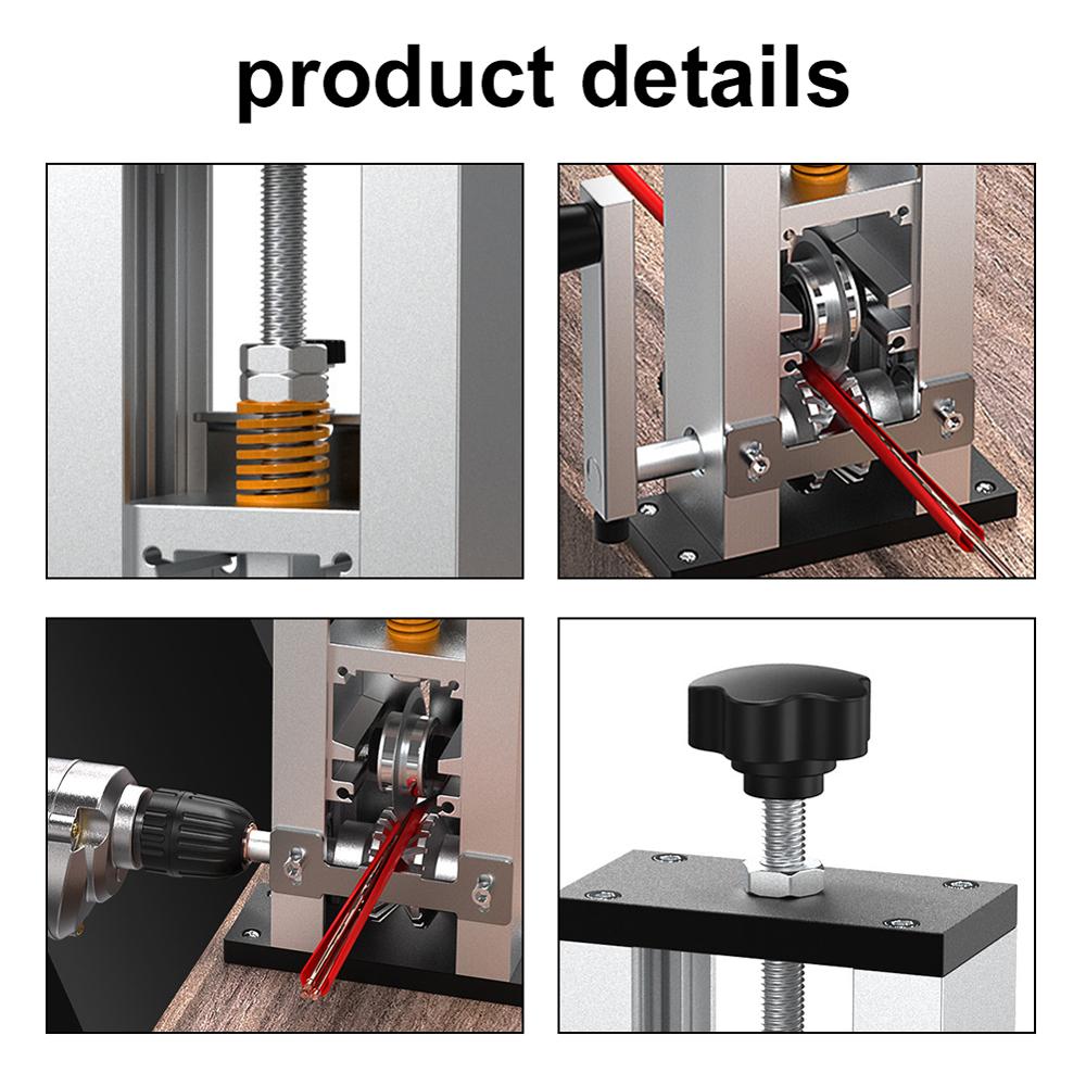 Portable Household Wire Stripper Manual Wire Stripping Tool 1 25mm Cable Electric Peeling Machine with Hand Crank