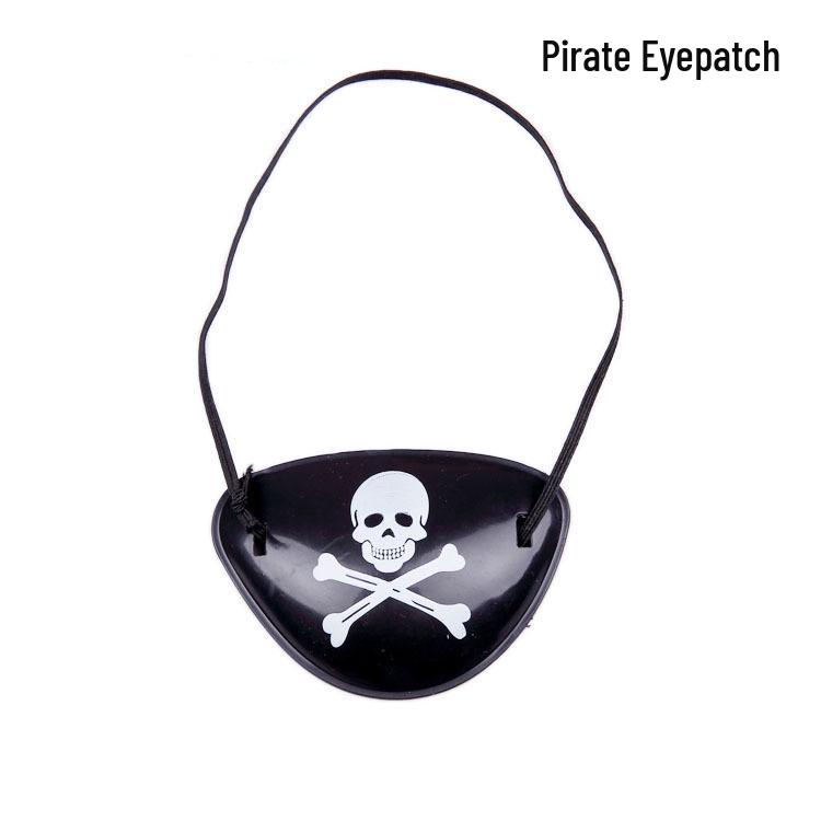 Halloween Pirate Costume Props: Sword, Gun, Hook, Hat, Eye Patch for Kids & Adults