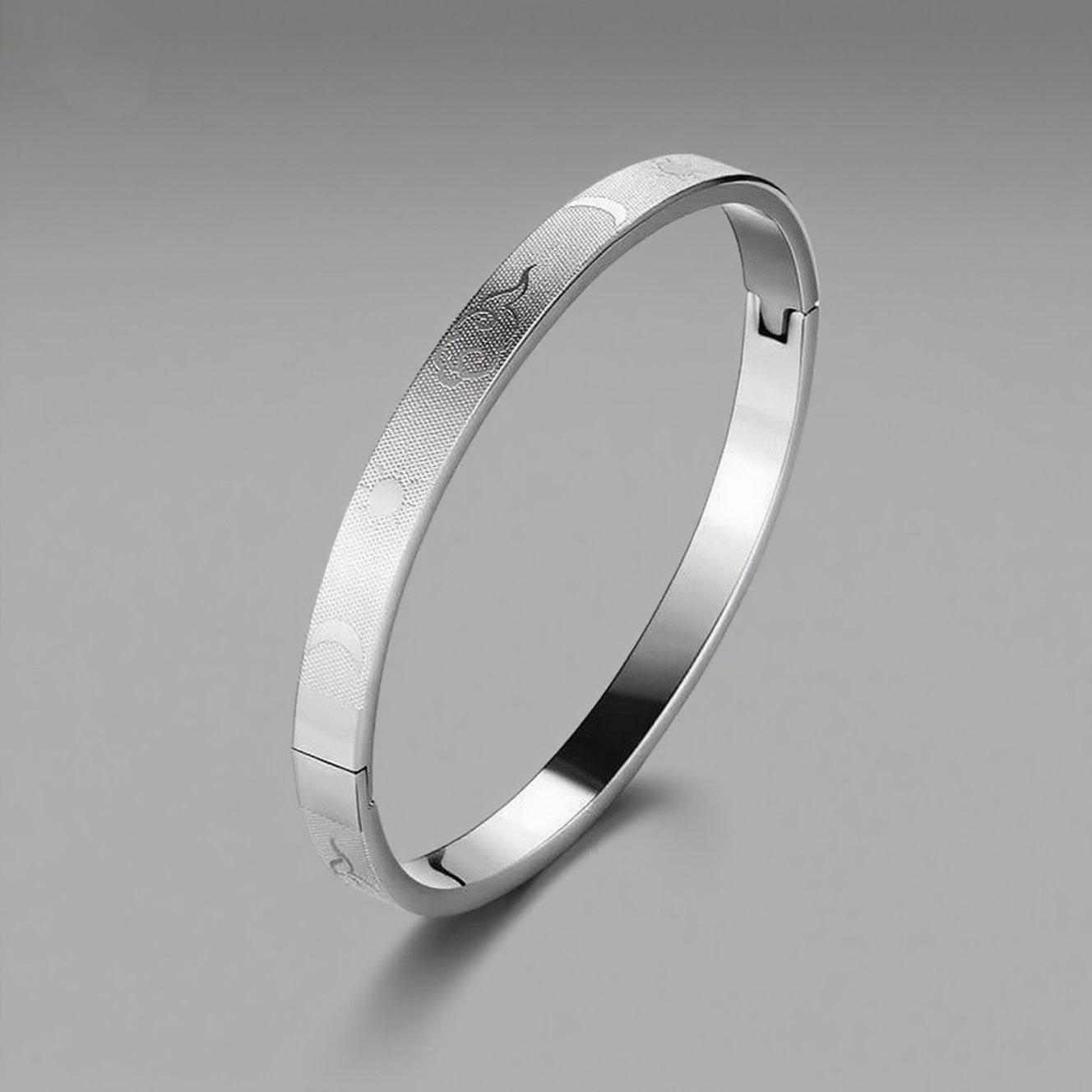 Elegant Cross-Border Luxury Titanium Steel Diamond Grid Women s Bracelet