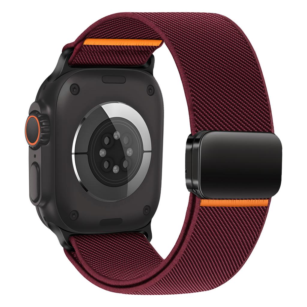 3PCS Magnetic Straps For Apple Watch Ultra 2 Band 49mm 46mm 44mm 45mm 42mm Elastic Nylon Loop Bracelet IWatch Series 10 9 8 7 SE