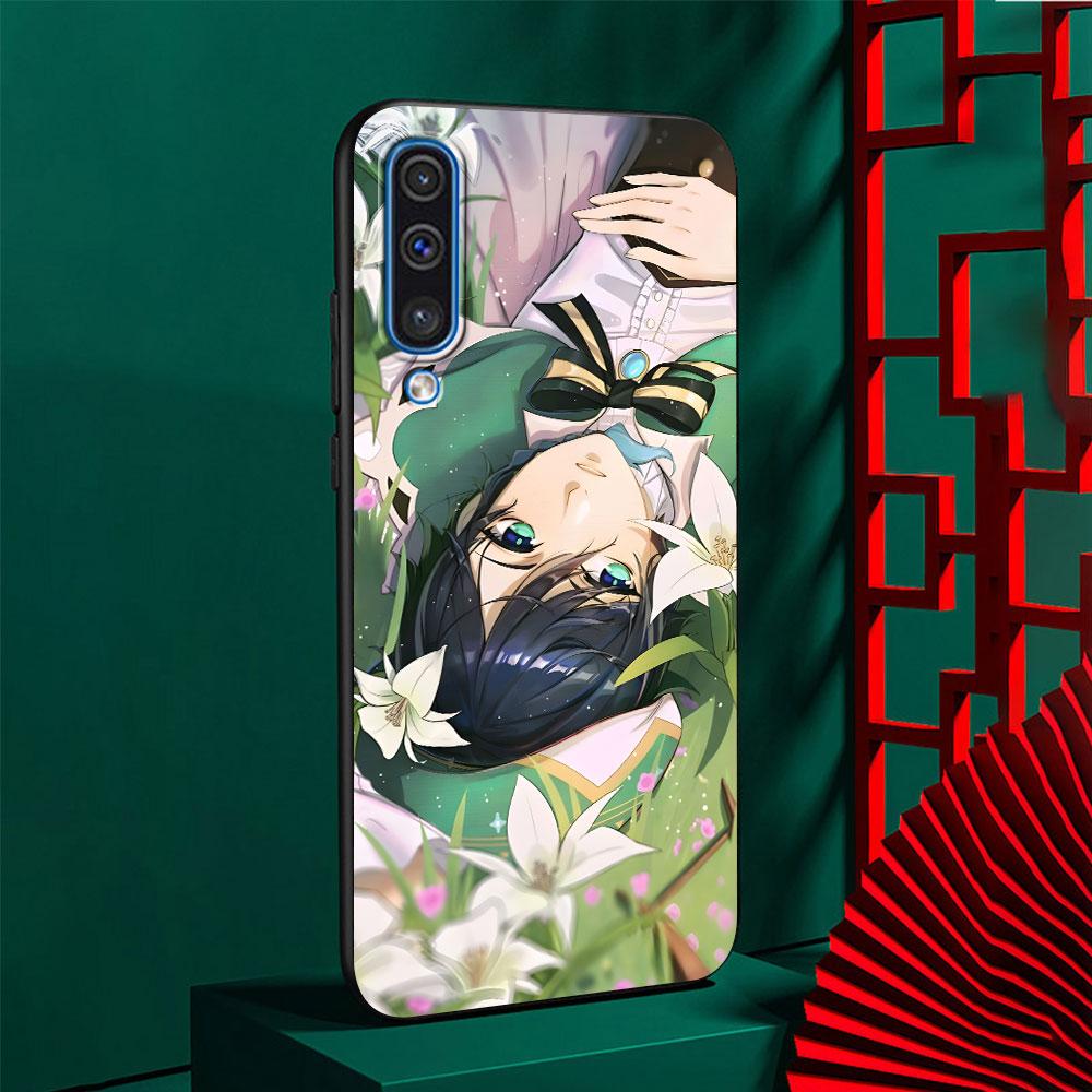 Barbatos Genshin Impact Case for Samsung Galaxy A10s A50 A50s A02s A03s A20 A30 A20e A70 A70s A20s A30s A10 Black Phone Cover