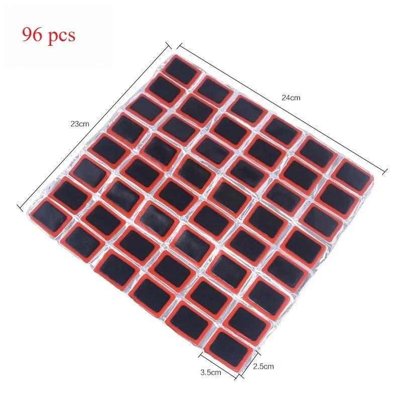 48/96-Piece Professional Tire Repair Kit - Instant No-Glue Self-Adhesive Patches for Bike, MTB & Road Bicycle Inner Tubes