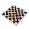 Chessmen with 1.89in King Plastic Chess Pieces with Chessboard for Adults Kids Party Supplies Brown and Yellow
