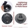 Waterproof Four Wheel Car Fuel Tank Cap Black Spring Cover Accessories  Electric Tricycle Parts
