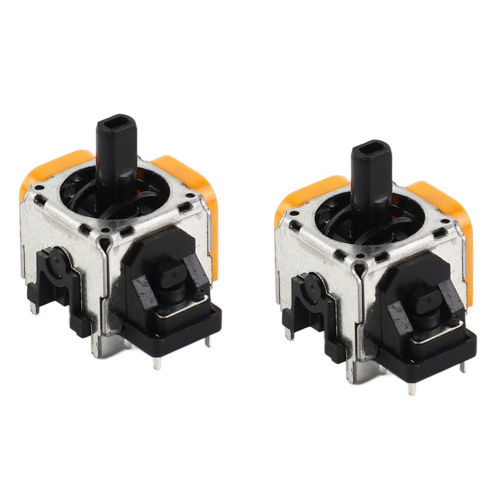 2Pcs Hall Effect 3D Analog Sensor Joystick Module Rocker Replacement 3D Analog Sensor Potentiometer for Game Controller