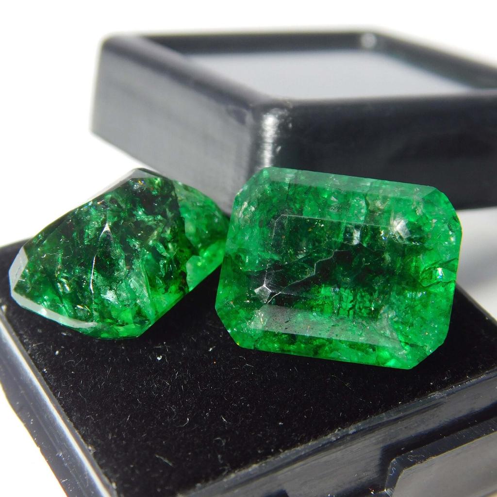 12 Ct Natural EMERALD Green CERTIFIED Loose Gemstone EMERALD Shape A-5468948