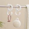 5PCS Firm Hook Multi-purpose S-Shaped Hooks Hanging Clothes Windproof Plastic Dormitory Hanging Bag Towel Key Kitchen Bedroom