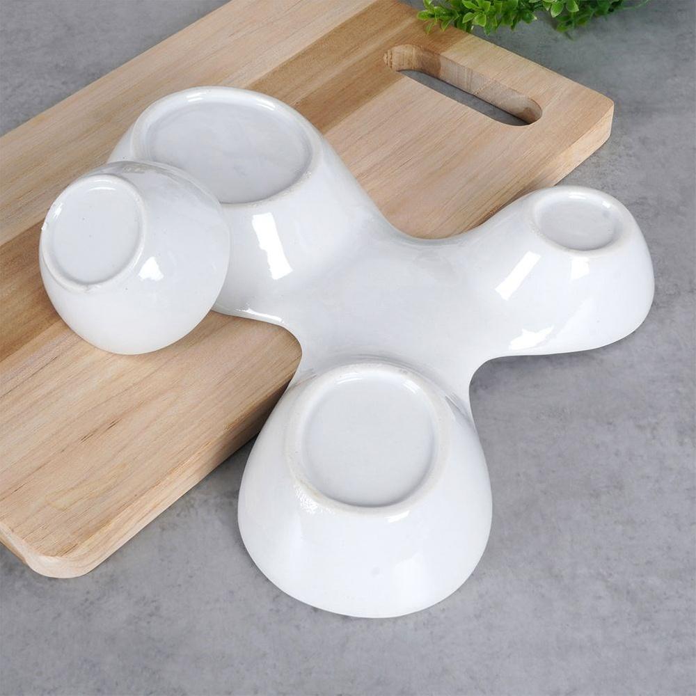 Appetizer Plate for Dips, Sauces, and Snacks Appetizer Bowls