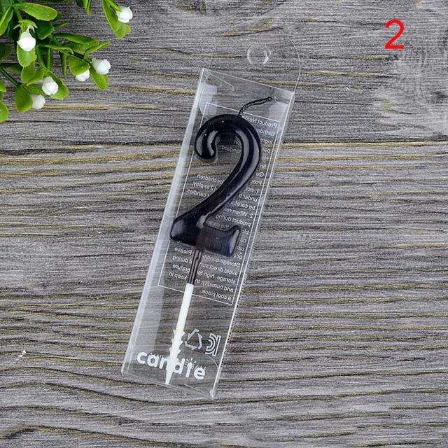 1 st Rött Vin Nummer Födelsedag Papper Tårtljus Barn Födelsedagsfest Bröllopstårta Ljus Favör Tillbehör Tårtdekorationer