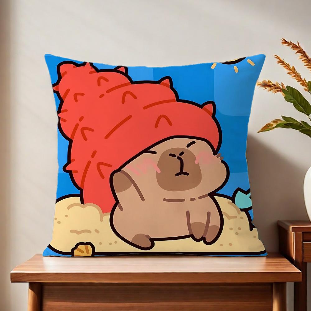 Carpincho CARTOON cushion cover For Pillow Printing Sofa Decoration Home Car Room Coffee Shop Office Nordic Simplicity