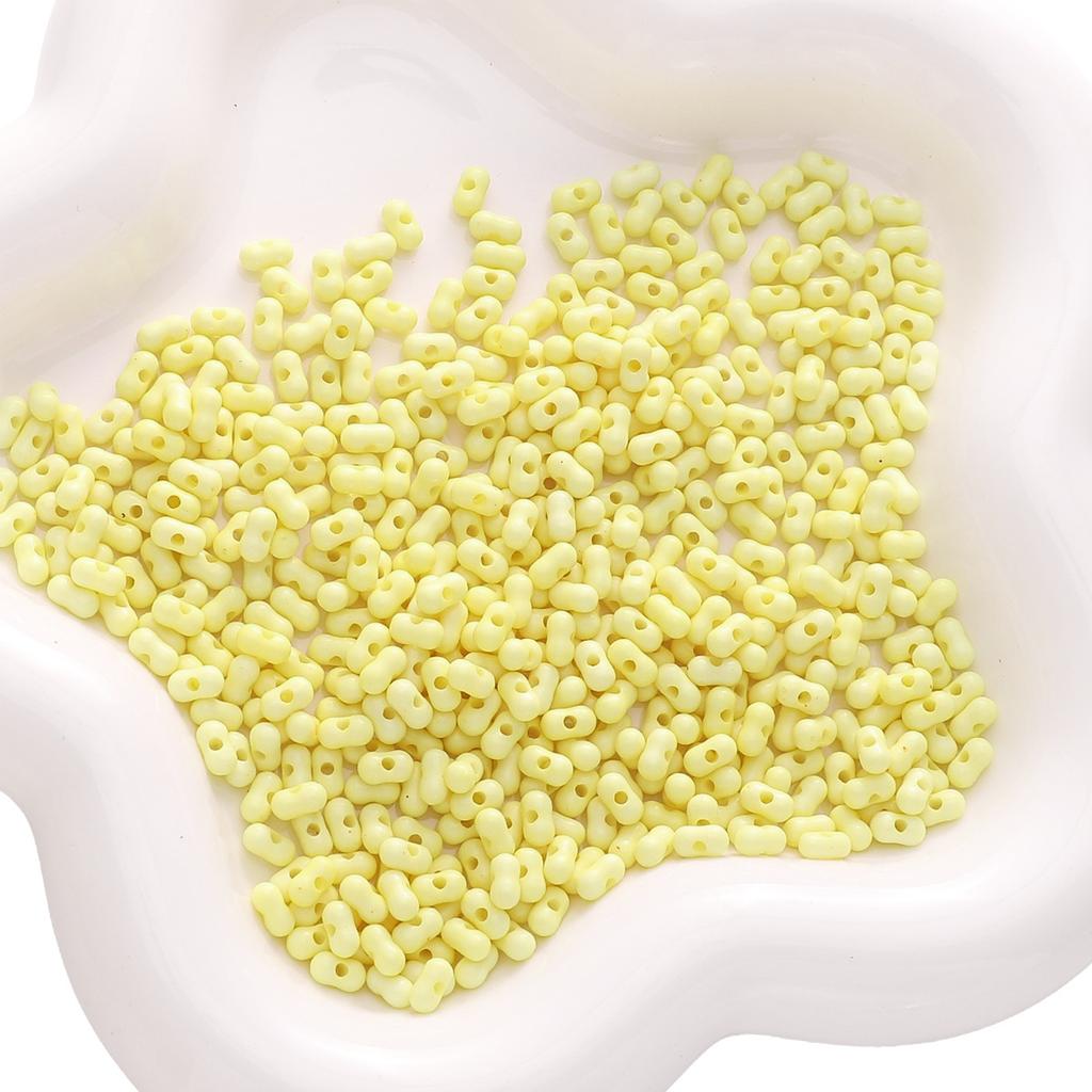 Handmade Beads 3x6mm Acrylic Solid Color Transparent Peanut Beads Loose Beads Hand String Beads Handmade Diy Accessories Jewelry Key Chain Bracelet