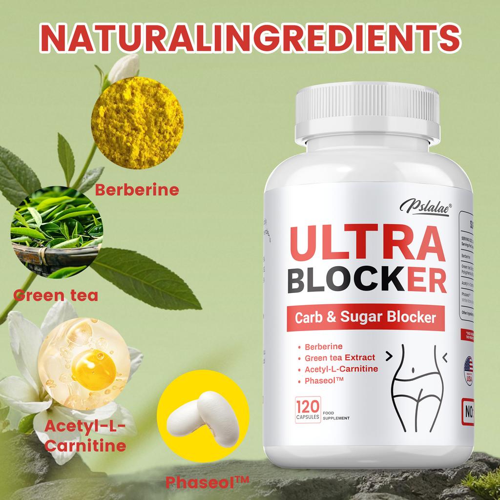 Contains a Blend of Berberine and White Kidney Bean Extract, Beneficial for Digestion and Gut Health, Suitable for Adults.