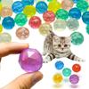 15pcs 0.98inch Rubber Elastic Pet Toy Ball Mixing Colors Machine Fillers Party Game Prizes Home Outside Activities Supplies YMY