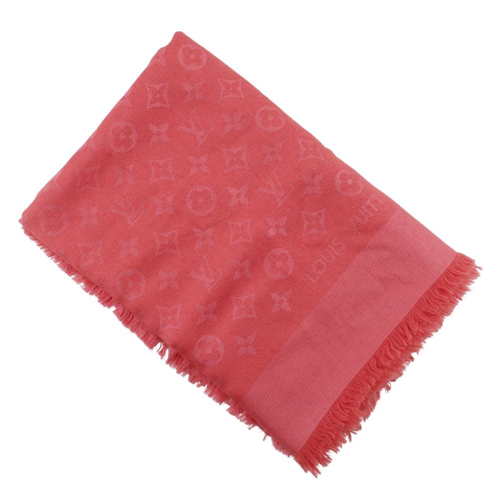 

LOUIS VUITTON Shoal monogram Stall 402336 Red silk/wool Women Used