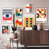 Bauhaus Abstract Geometric Line Colorful Wall Art Nordic PostersCanvas Painting  And Prints Wall Pictures For Living Room Decor