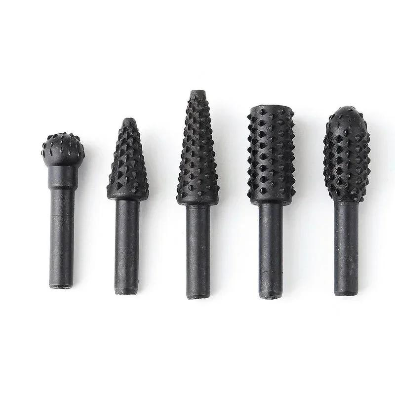 5pcs/set Wood Carving Tools Drill Bit Set Woodworking Knife Cutting Pocket Hole Jig LS