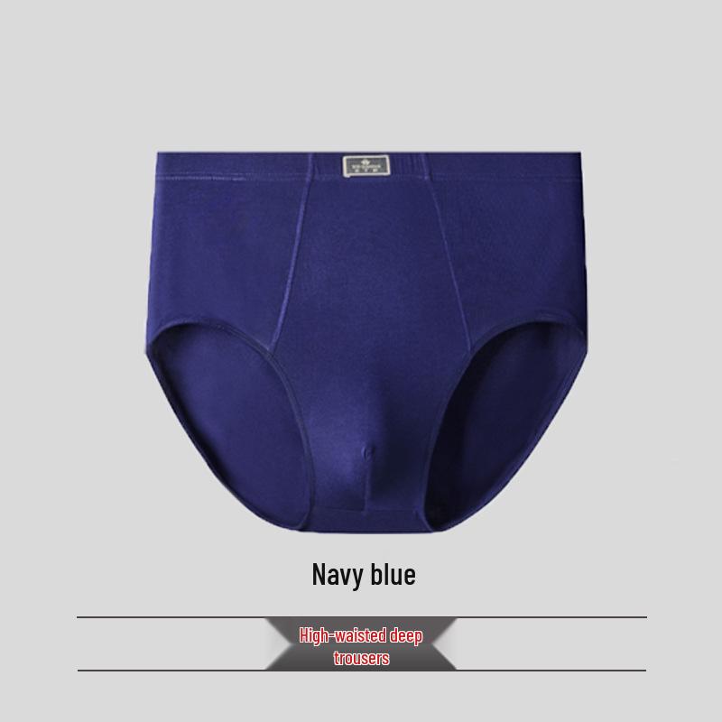 Pánské trojúhelníkové slipy z modalu s vysokým pasem - Prodyšné, volný střih pro střední věk a starší