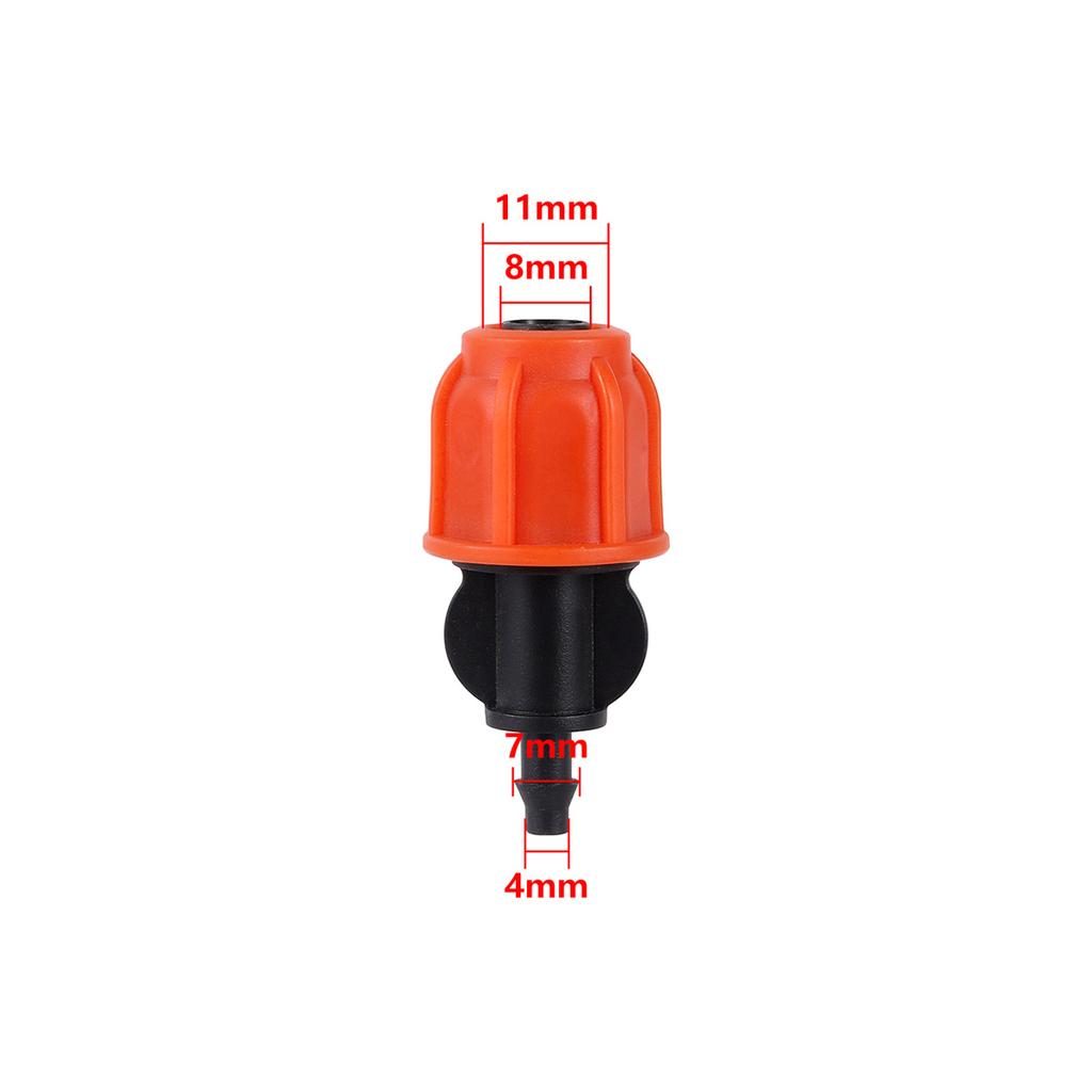 8/11mm Hose Interface Garden Water Connector Straight Elbow Tee 4/6-Way End Plug Joint Garden Greenhouse Irrigation Pipe Fitting